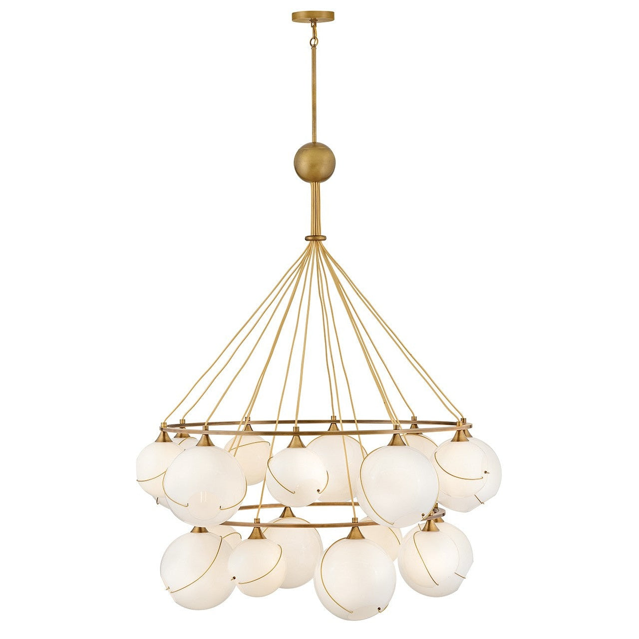 Hinkley - 30308HBR-CO - LED Chandelier - Skye - Heritage Brass