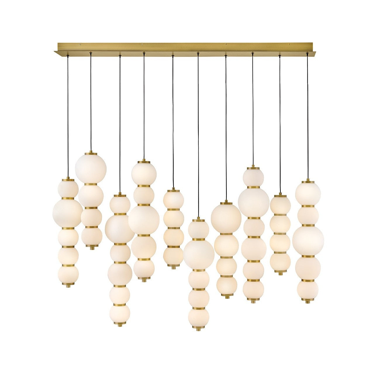 Hinkley - 47396LCB - LED Linear Pendant - Trigo - Lacquered Brass