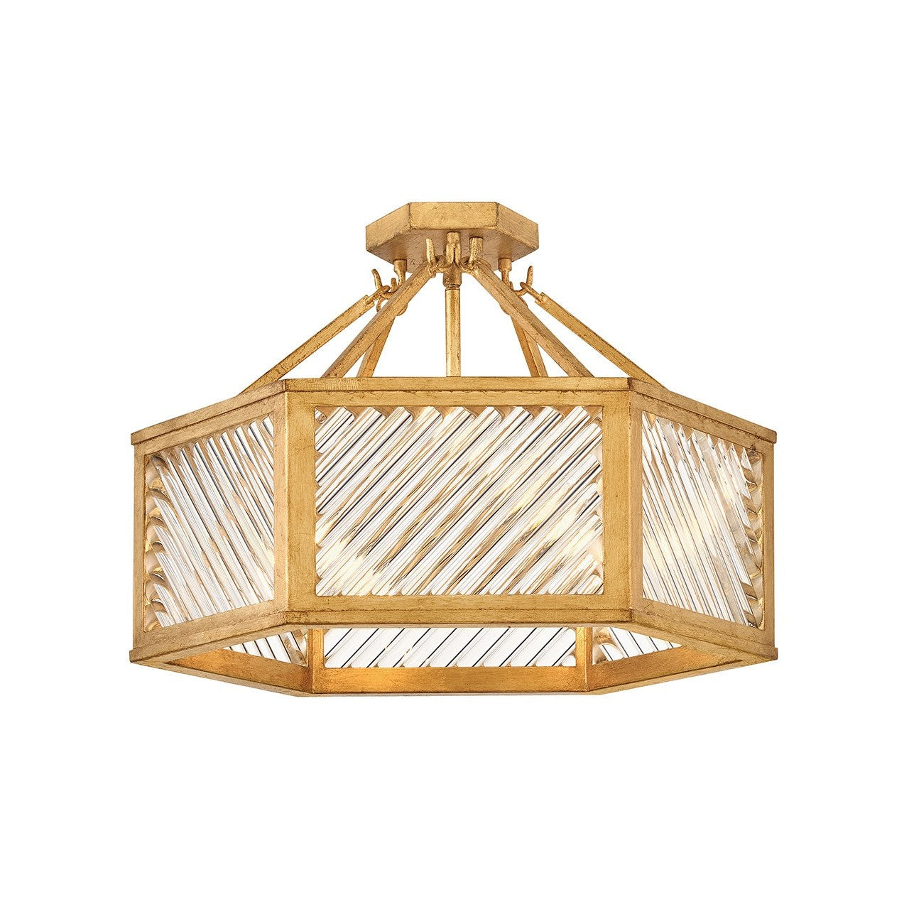 Hinkley - 47461DA - LED Semi-Flush Mount - Sura - Distressed Brass