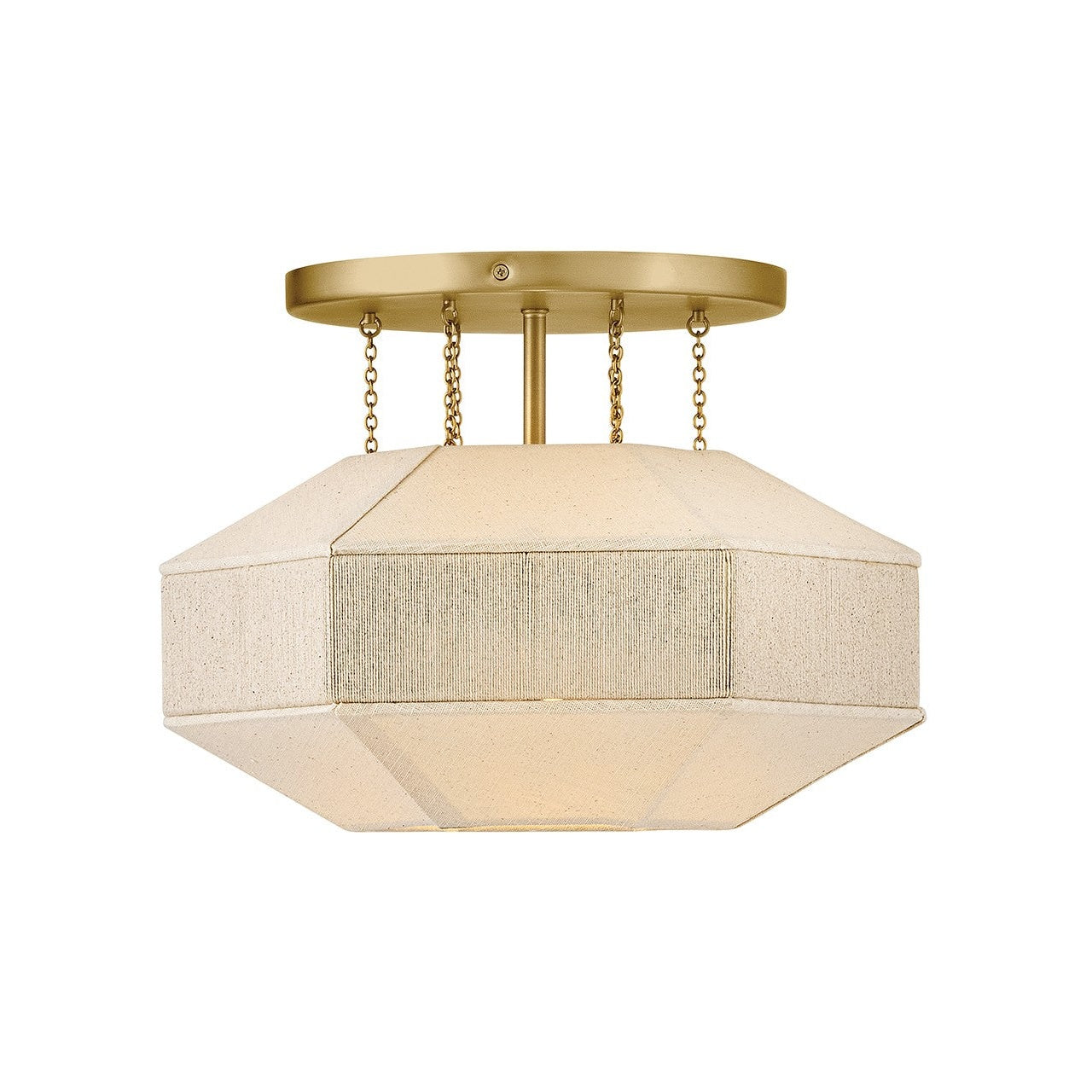 Hinkley - 47493LCB - LED Semi-Flush Mount - Lyla - Lacquered Brass