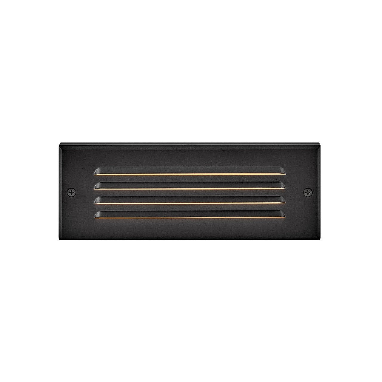 Hinkley - 55335SSB - LED Flush Step Light - Dash Louvered - Stainless Steel Black