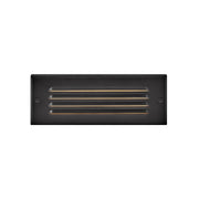 Hinkley - 55335SSB - LED Flush Step Light - Dash Louvered - Stainless Steel Black