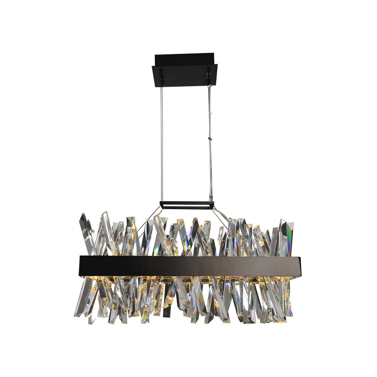Allegri - 030251-052 - LED Island Pendant - Glacier - Brushed Champagne Gold
