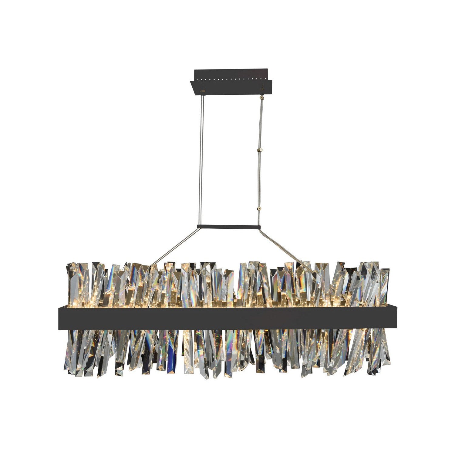 Allegri - 030252-052 - LED Island Pendant - Glacier - Matte Balck