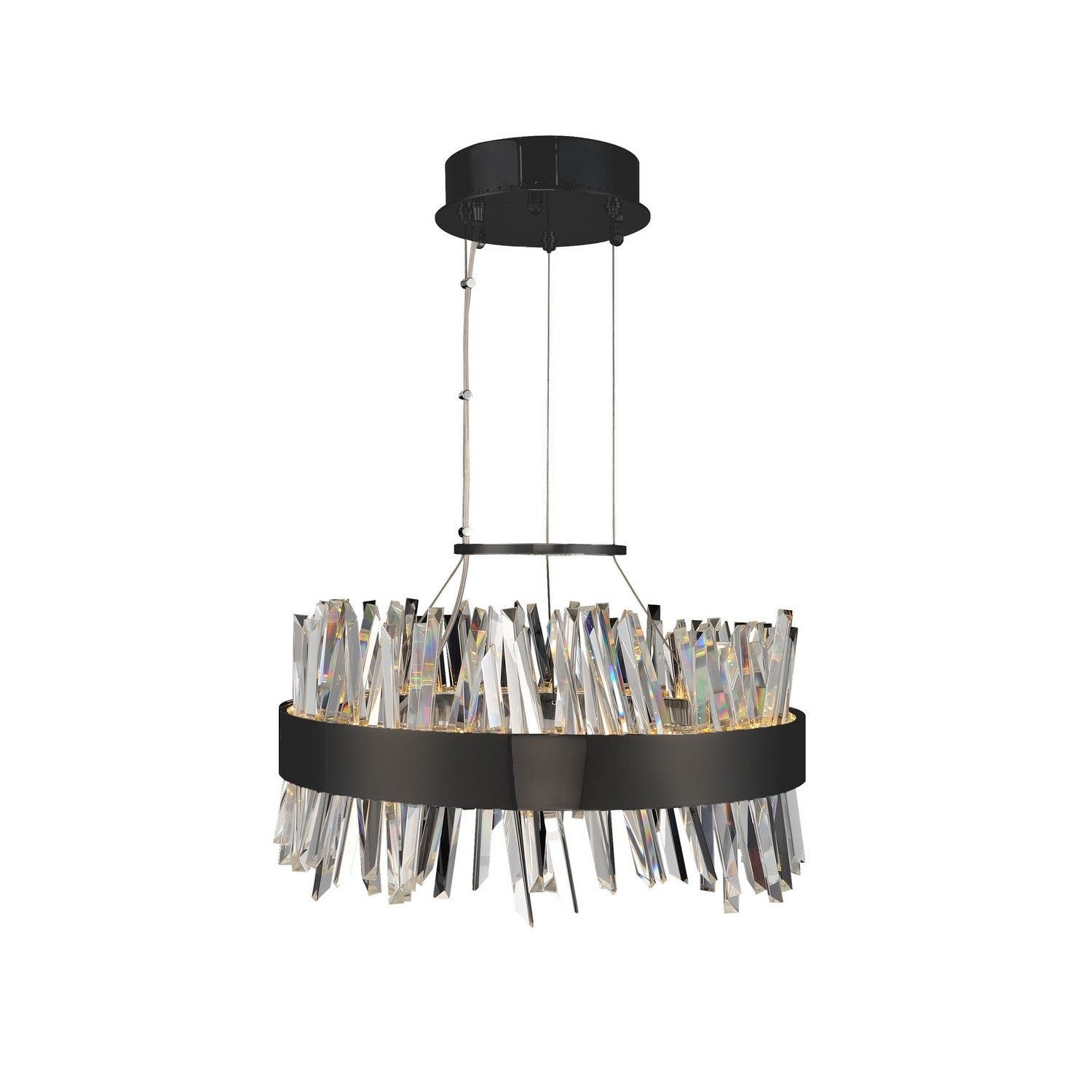 Allegri - 030253-052 - LED Pendant - Glacier - Matte Balck