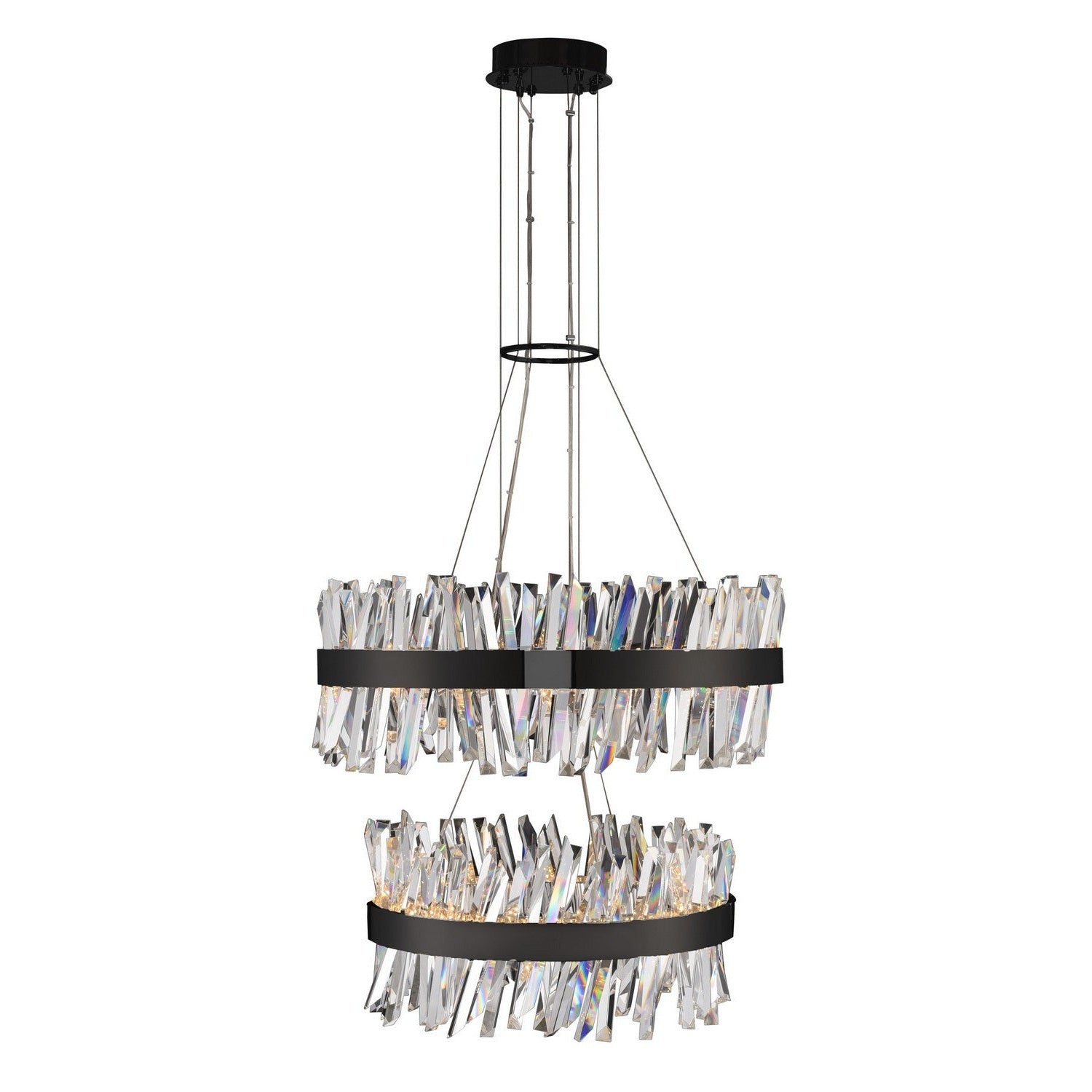 Allegri - 030256-052 - LED Pendant - Glacier - Matte Balck