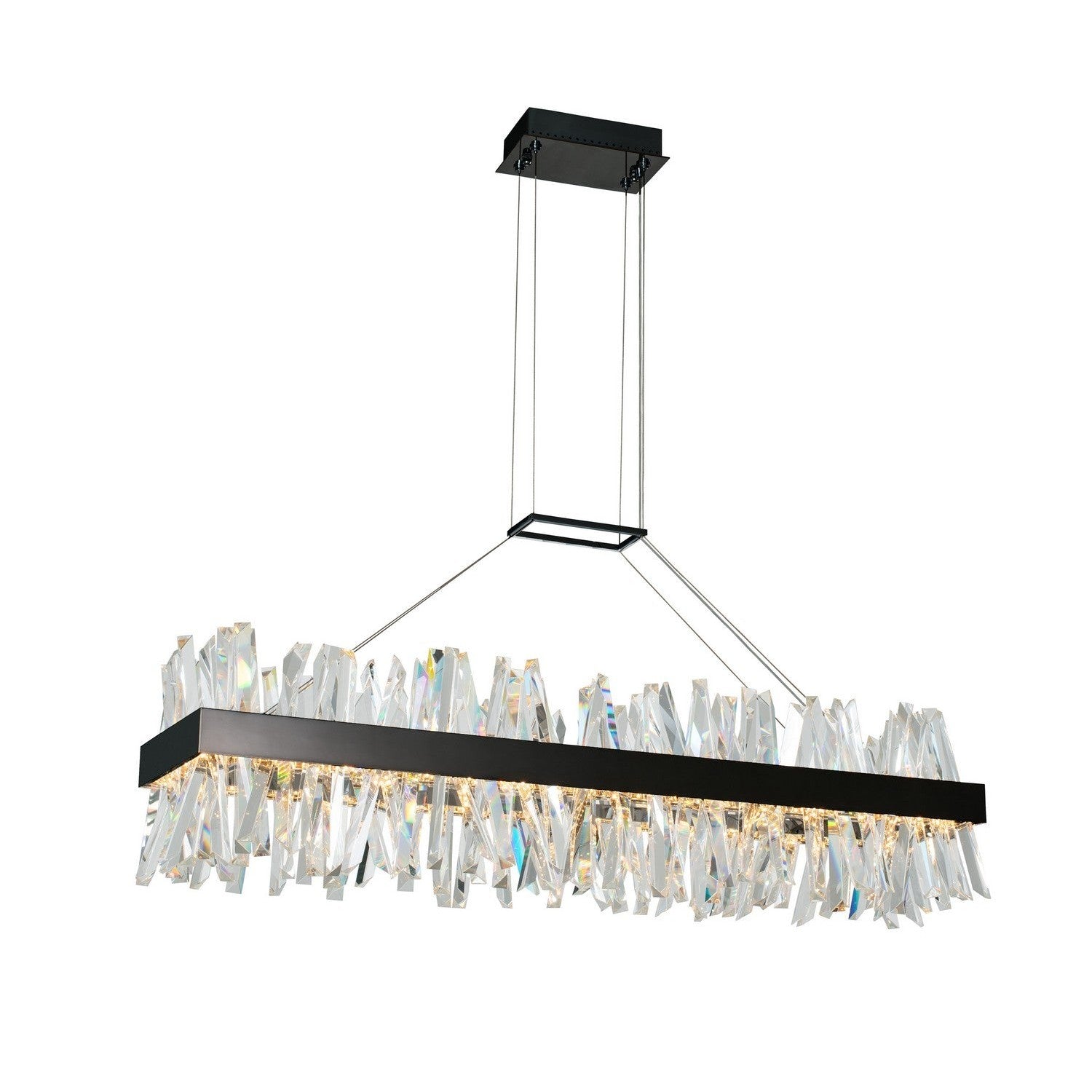 Allegri - 030260-052 - LED Island Pendant - Glacier - Matte Balck