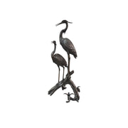 Currey and Company - 1200-0913 - Herons on Branch - Herons on Branch Bronze - Bronze