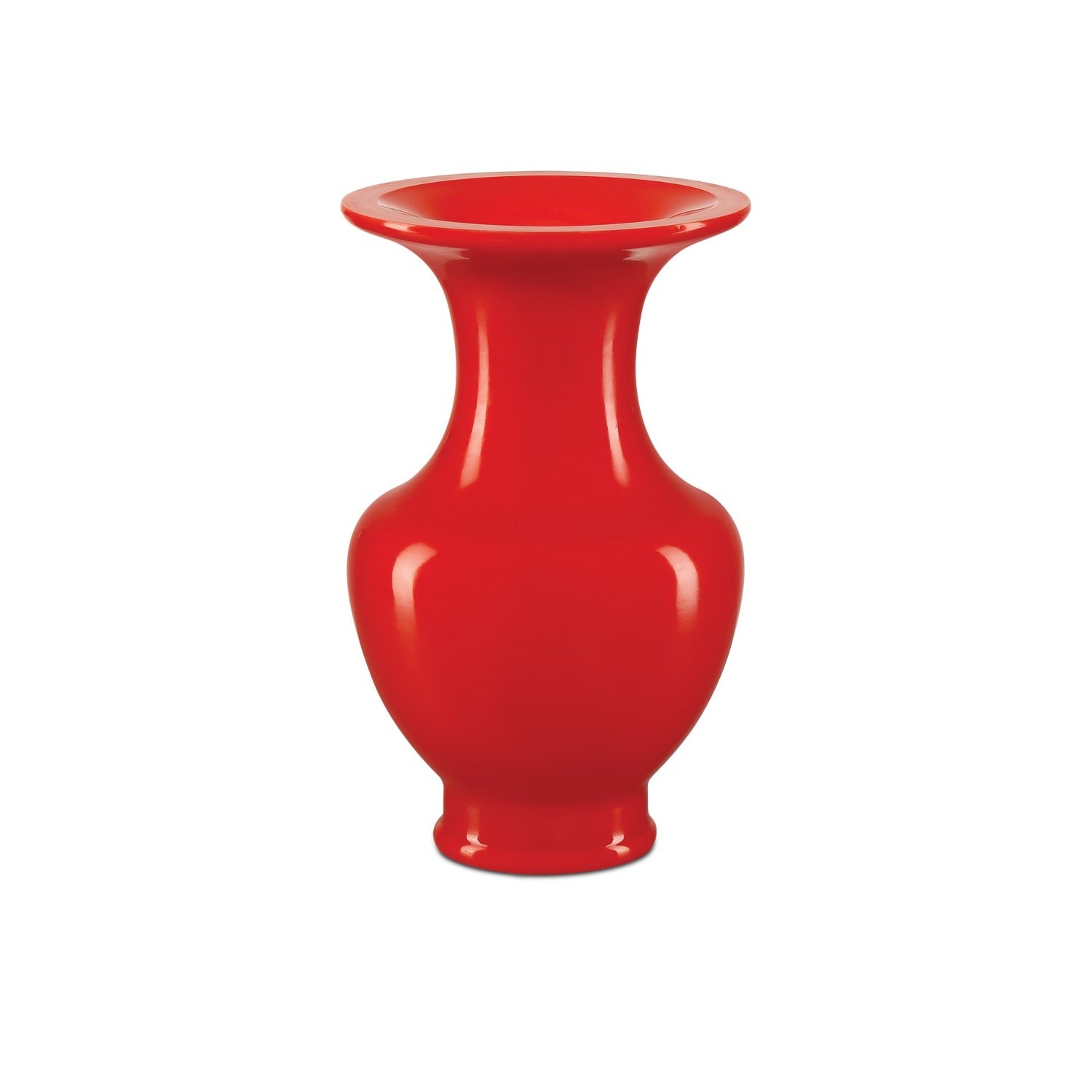 Currey and Company - 1200-0914 - Vase - Bittersweet Collection - Coral Orange