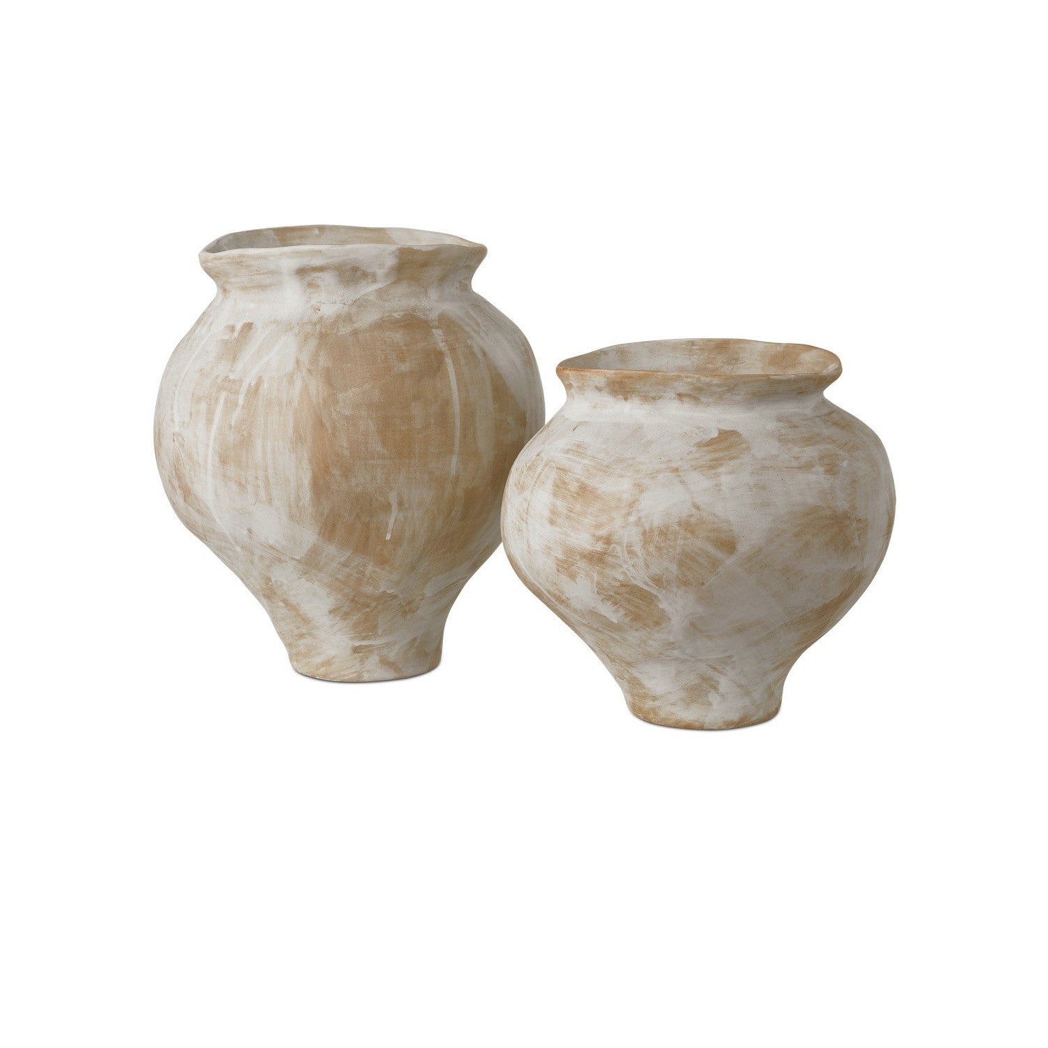 Currey and Company - 1200-0928 - Vase Set of 2 - Monte Carlo Vase Set of 2 - Black / White / Pale Green / Pale Red