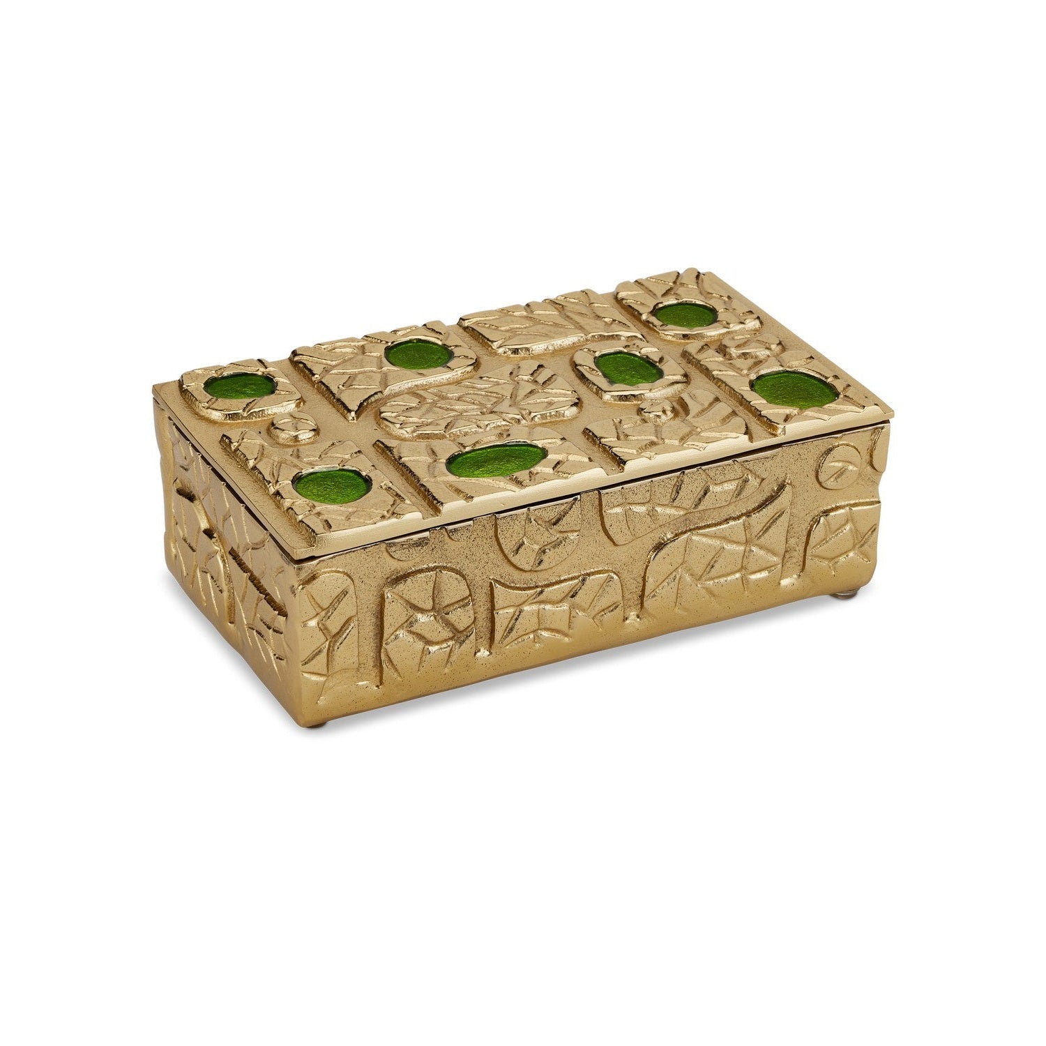 Currey and Company - 1200-0936 - Box - Beau Collection - Gold / Green / Black