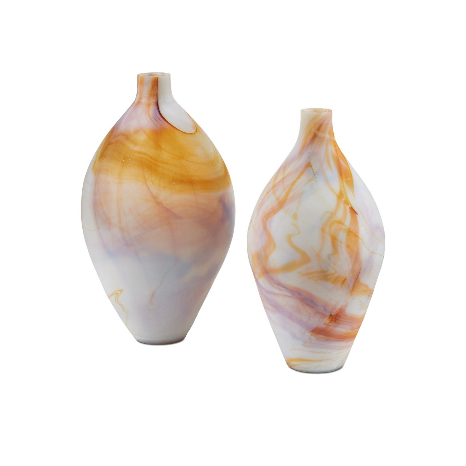 Currey and Company - 1200-0939 - Vase Set of 2 - Gobi Vase Set of 2 - Onyx / Jasper