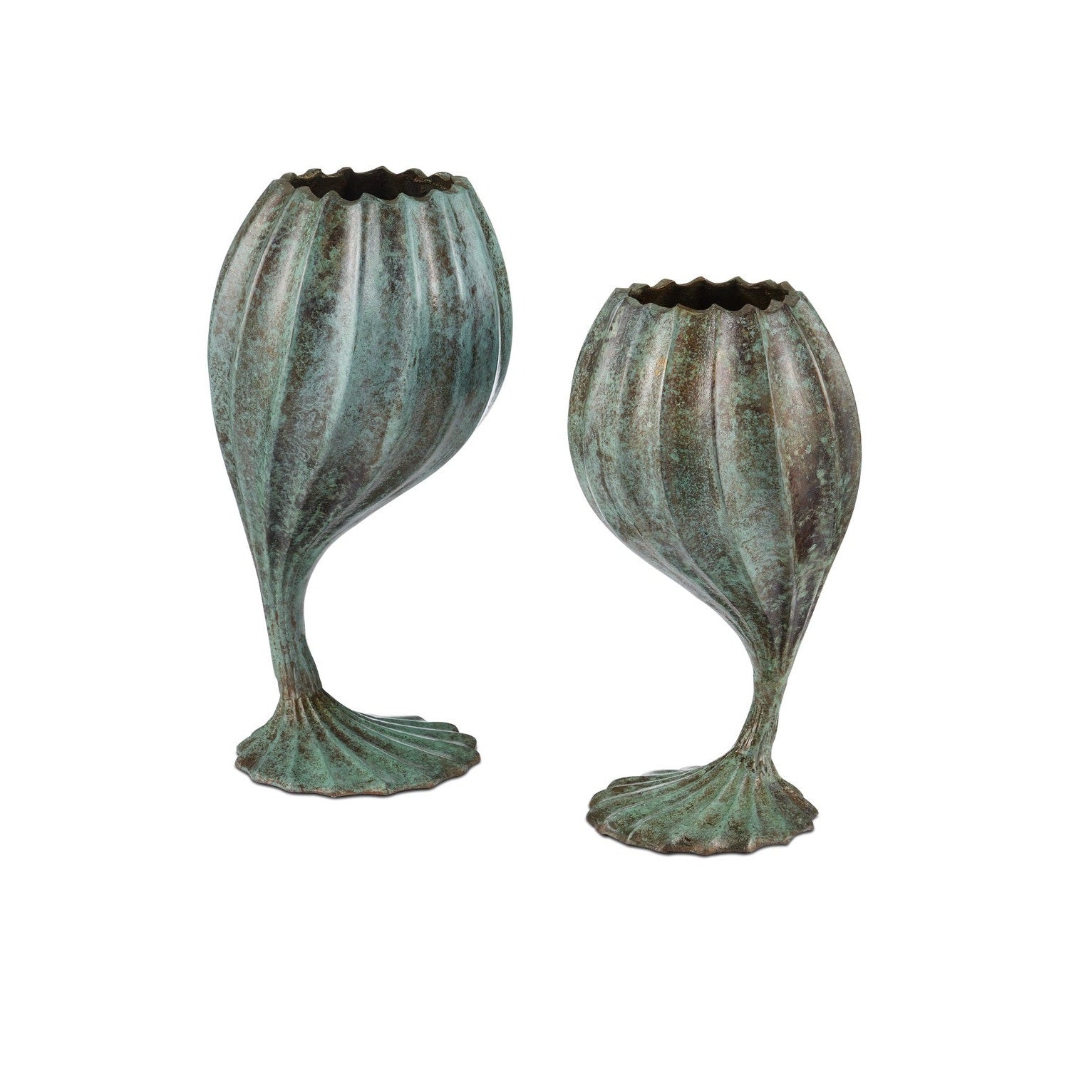 Currey and Company - 1200-0941 - Object Set of 2 - Utrecht Object Set of 2 - Verdigris