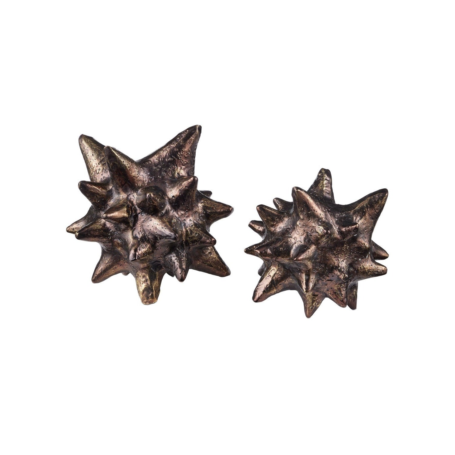 Currey and Company - 1200-0943 - Object Set of 2 - Jacks Object Set of 2 - Antique Brass