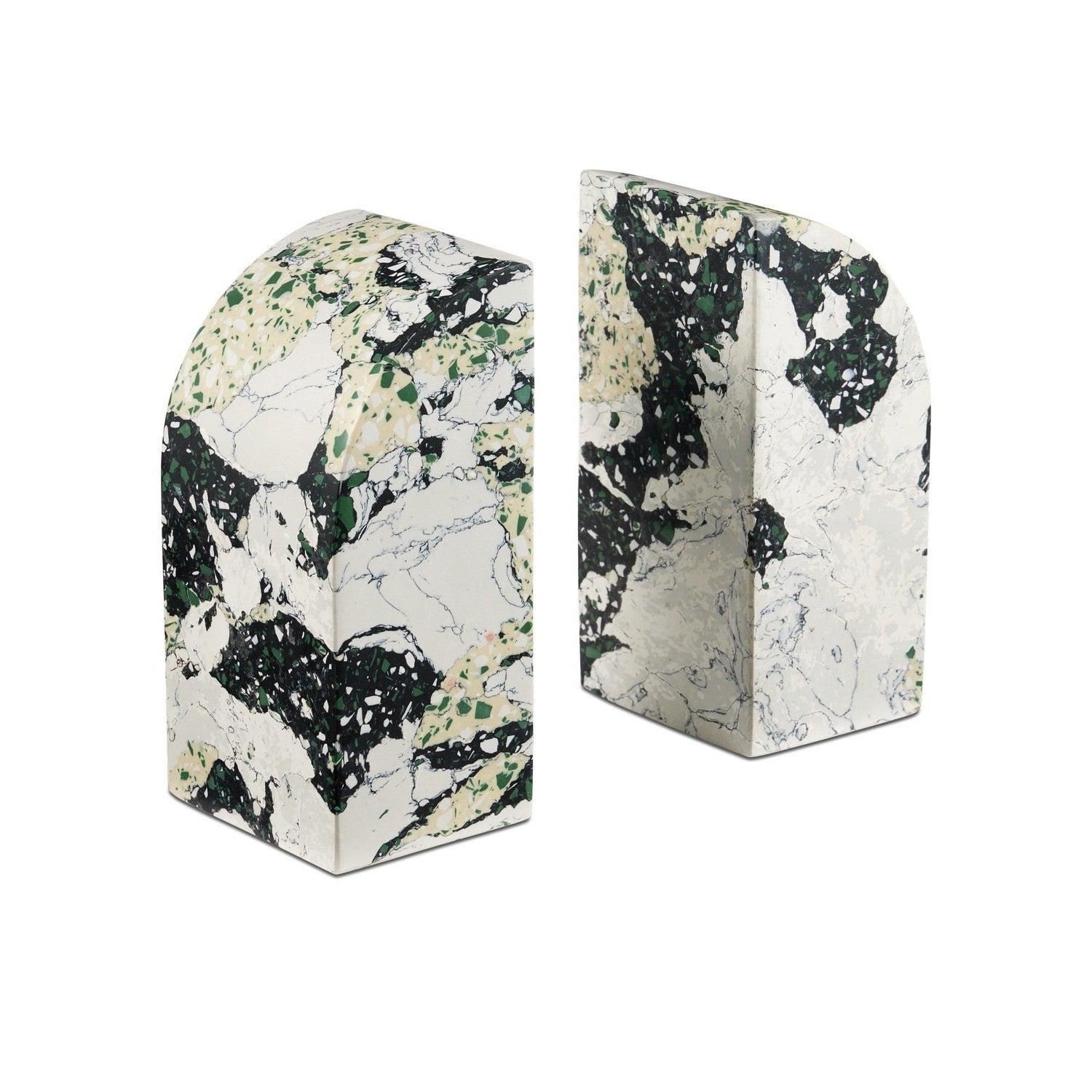 Currey and Company - 1200-0949 - Object Set of 2 - Fossey Collection - White / Black