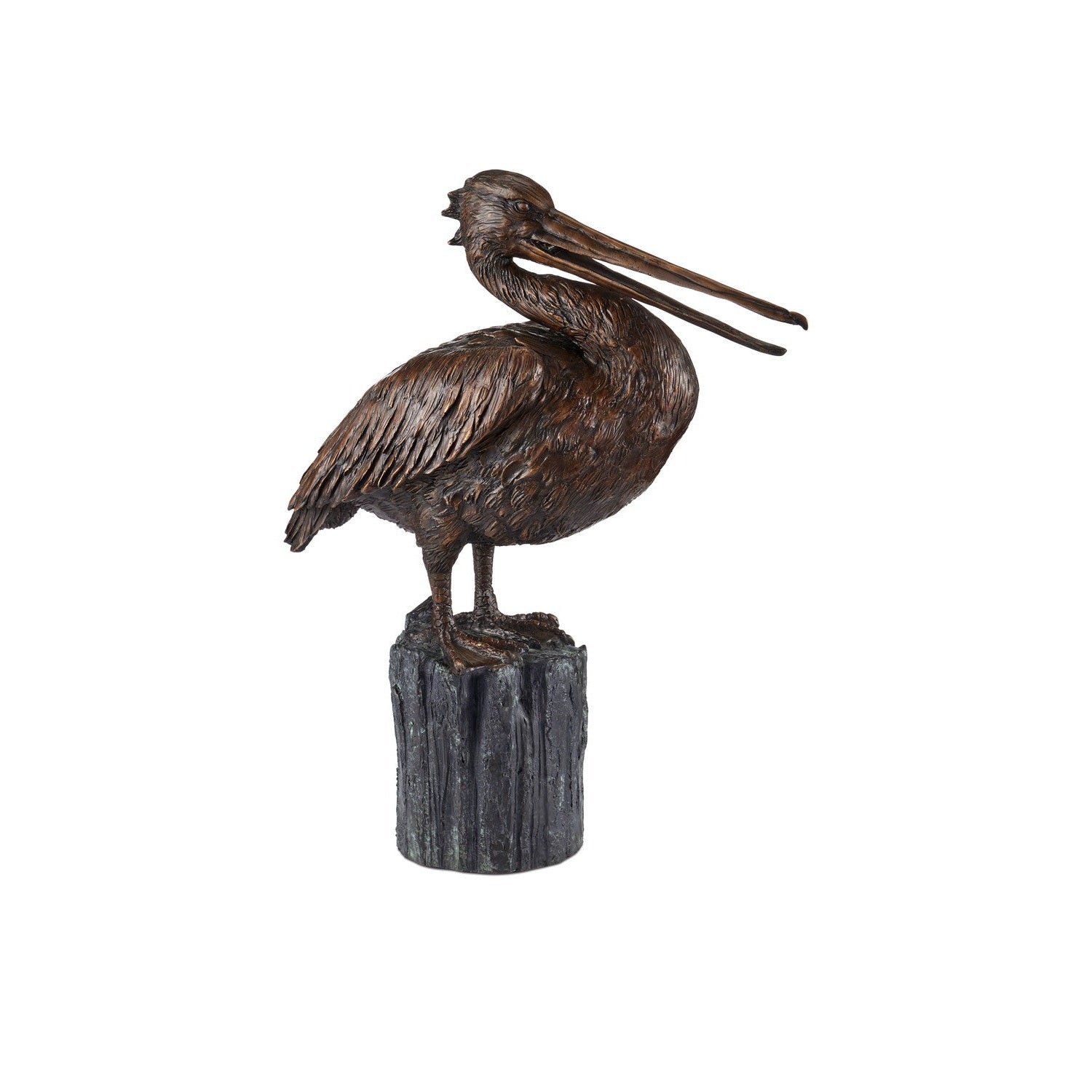 Currey and Company - 1200-0959 - Pelican - Pelican Bronze - Bronze / Verdigris