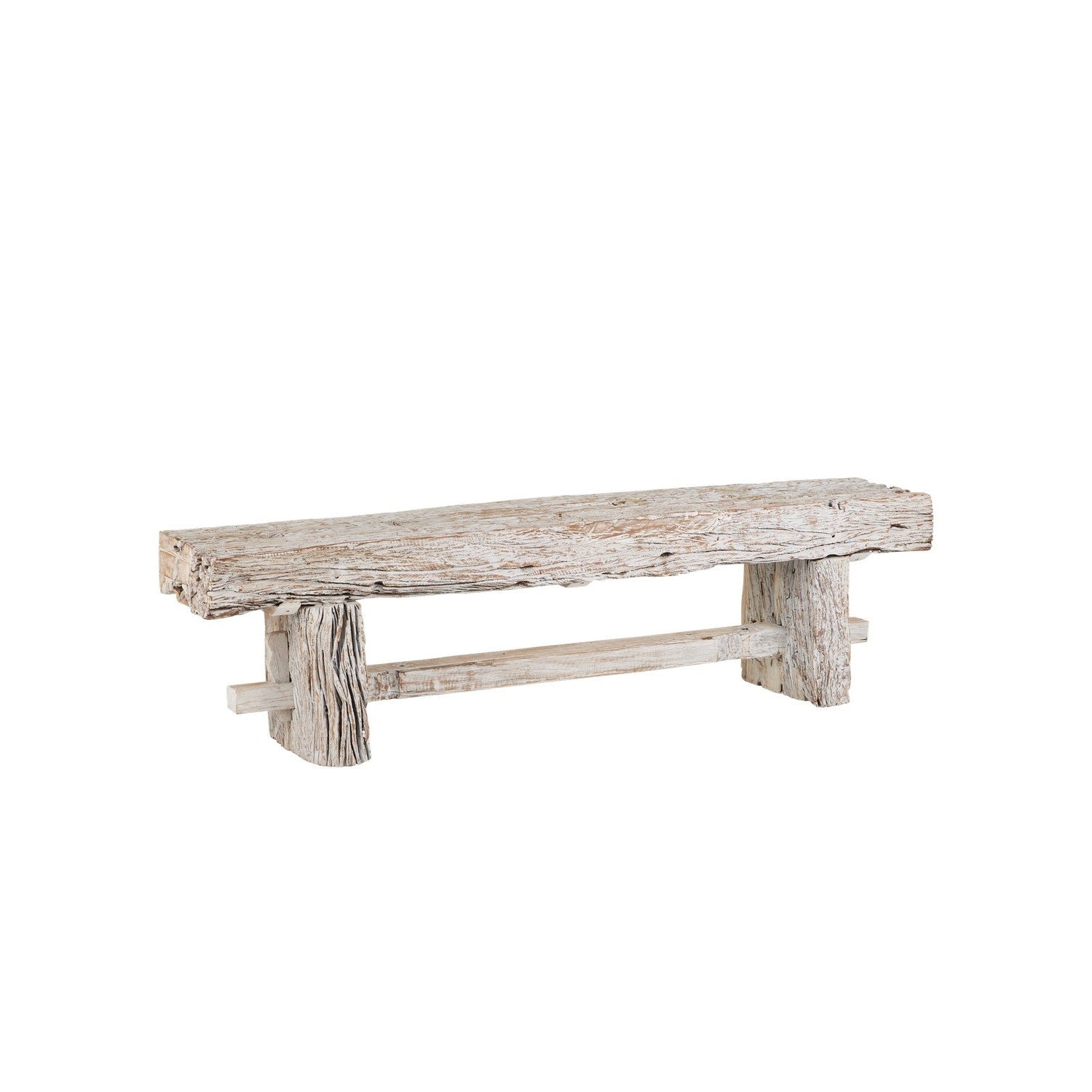Currey and Company - 3000-0306 - Bench - Holland Collection - Whitewash