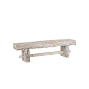 Currey and Company - 3000-0306 - Bench - Holland Collection - Whitewash