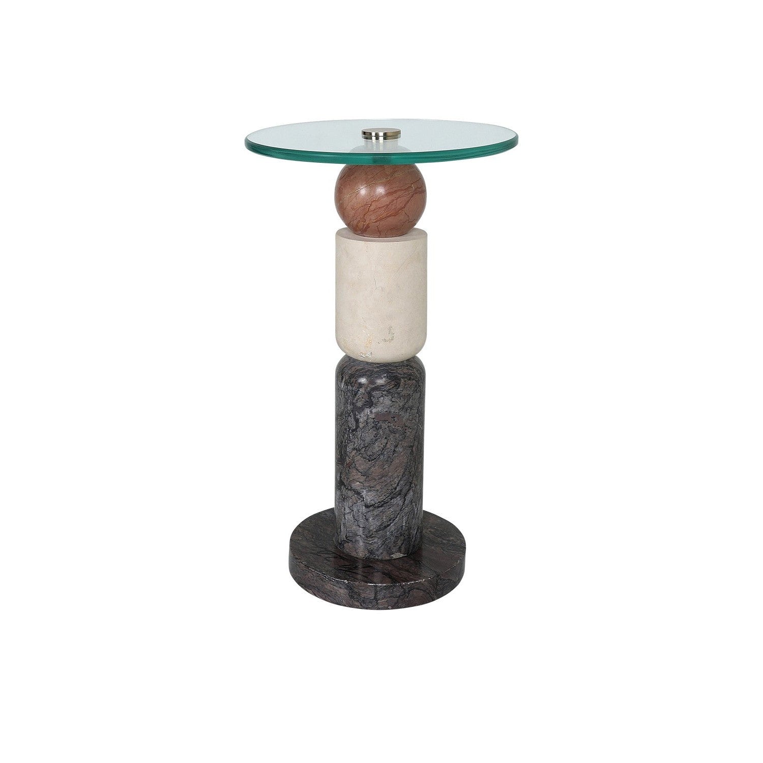 Currey and Company - 3000-0309 - Drinks Table - Moreno Collection - Natural / Brass / Clear