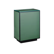 Currey and Company - 3000-0312 - Side Table - Lacquer Collection - Green / Black / Clear