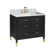 Currey and Company - 3800-0006 - Vanity with Sink - Verona Collection - Black Lacquered Linen / Natural / White / Champagne