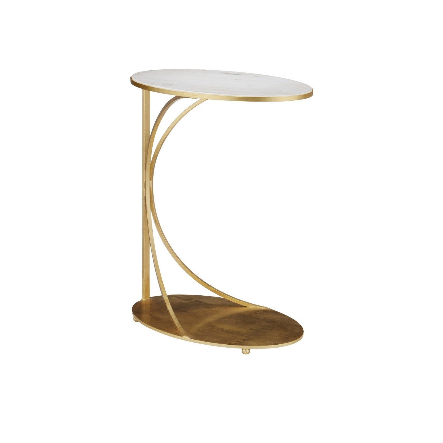 Currey and Company - 4000-0193 - Table - Orla C Table - Gold Leaf / Natural