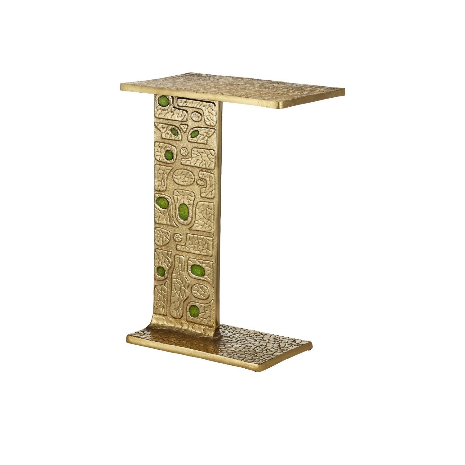 Currey and Company - 4000-0197 - Table - Beau Collection - Gold / Green