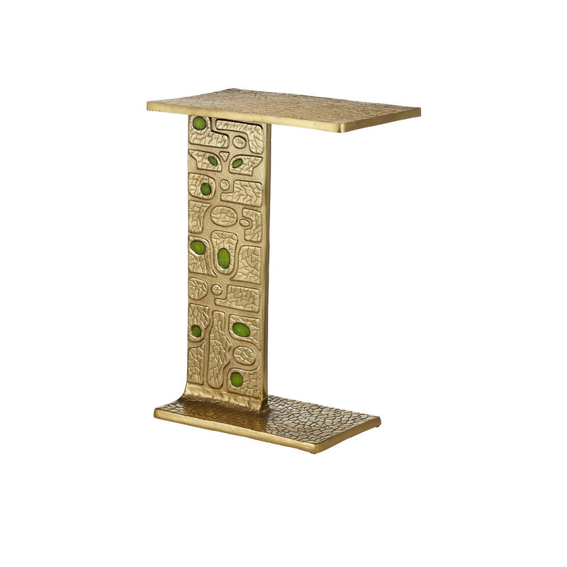 Currey and Company - 4000-0197 - Table - Beau Collection - Gold / Green