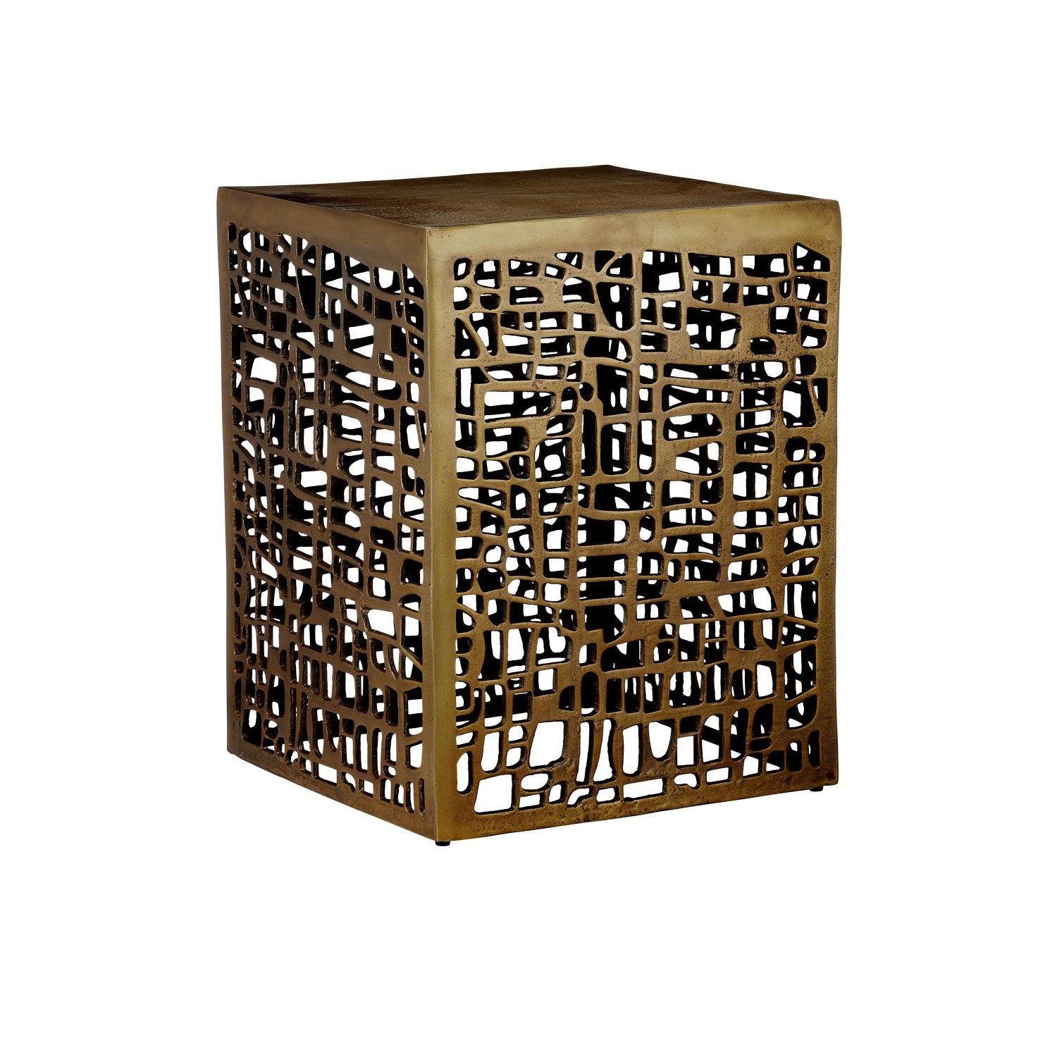 Currey and Company - 4000-0199 - Accent Table - Gowen Accent Table - Antique Brass