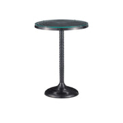 Currey and Company - 4000-0202 - Accent Table - Erno Black Accent Table - Black Nickel / Clear
