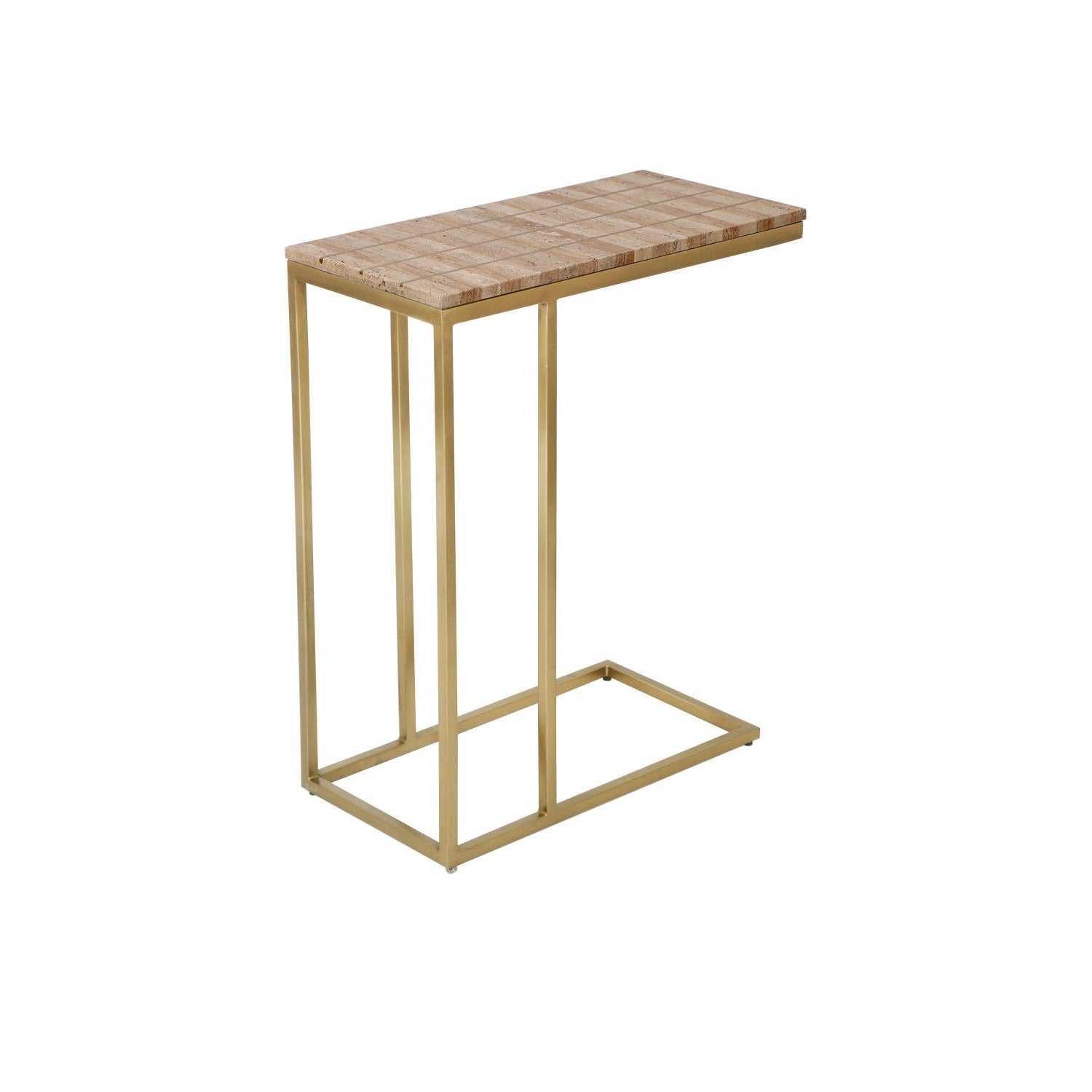 Currey and Company - 4000-0203 - Table - Dezi Collection - Natural / Brass