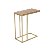 Currey and Company - 4000-0203 - Table - Dezi Collection - Natural / Brass
