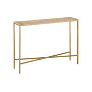 Currey and Company - 4000-0204 - Console Table - Dezi Collection - Natural / Brass
