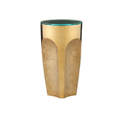 Currey and Company - 4000-0215 - Drinks Table - Lemy Collection - Polished Brass / Clear