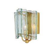 Currey and Company - 5000-0271 - One Light Wall Sconce - Duvernell Wall Sconce - Contemporary Gold Leaf / Clear