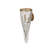 Currey and Company - 5000-0273 - Three Light Wall Sconce - Lucien Collection - French Gold Leaf / Iron