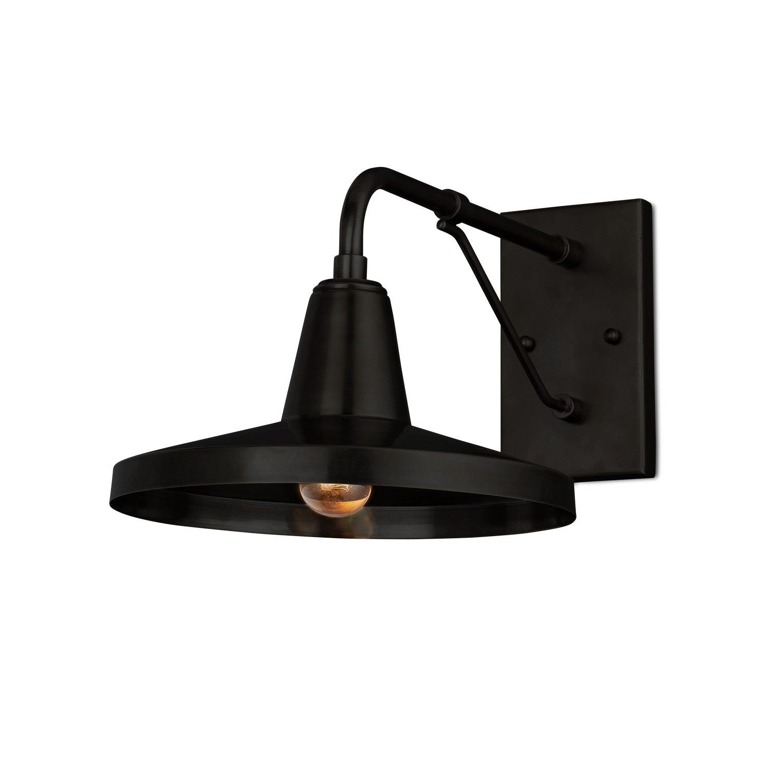 Currey and Company - 5500-0056 - One Light Outdoor Wall Sconce - Mariner Collection - Matte Black
