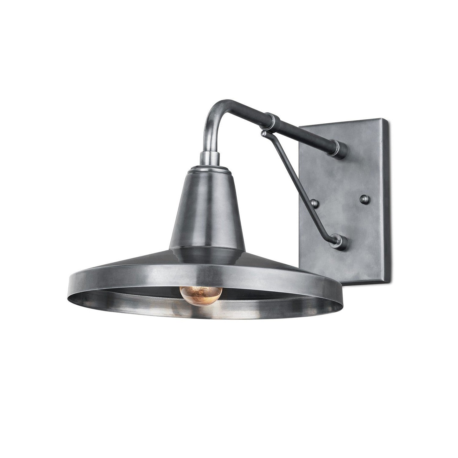 Currey and Company - 5500-0057 - One Light Outdoor Wall Sconce - Mariner Collection - Antique Silver