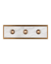 Currey and Company - 5800-0052 - Three Light Wall Sconce - Berdine Collection - Natural / Antique Brass