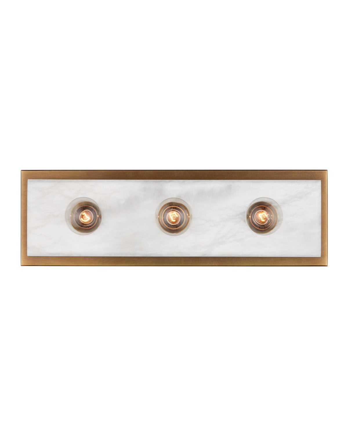 Currey and Company - 5800-0052 - Three Light Wall Sconce - Berdine Collection - Natural / Antique Brass