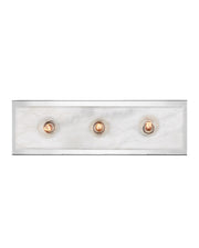 Currey and Company - 5800-0054 - Three Light Bath Wall Sconce - Berdine Collection - Natural / Polished Nickel
