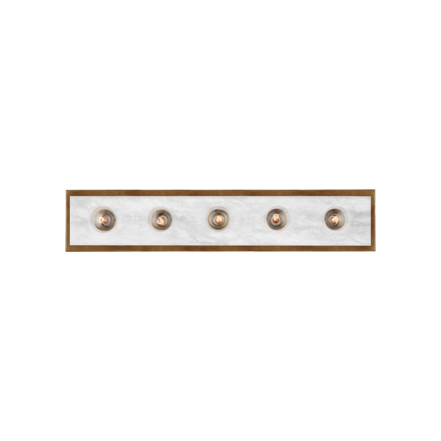 Currey and Company - 5800-0055 - Five Light Wall Sconce - Berdine Collection - Natural / Antique Brass