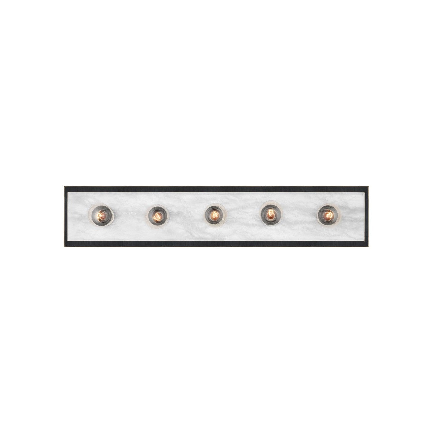 Currey and Company - 5800-0056 - Five Light Wall Sconce - Berdine Collection - Natural / Oil Rubbed Bronze
