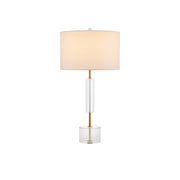 Currey and Company - 6000-0971 - One Light Table Lamp - Deville Table Lamp - Clear / Antique Brass