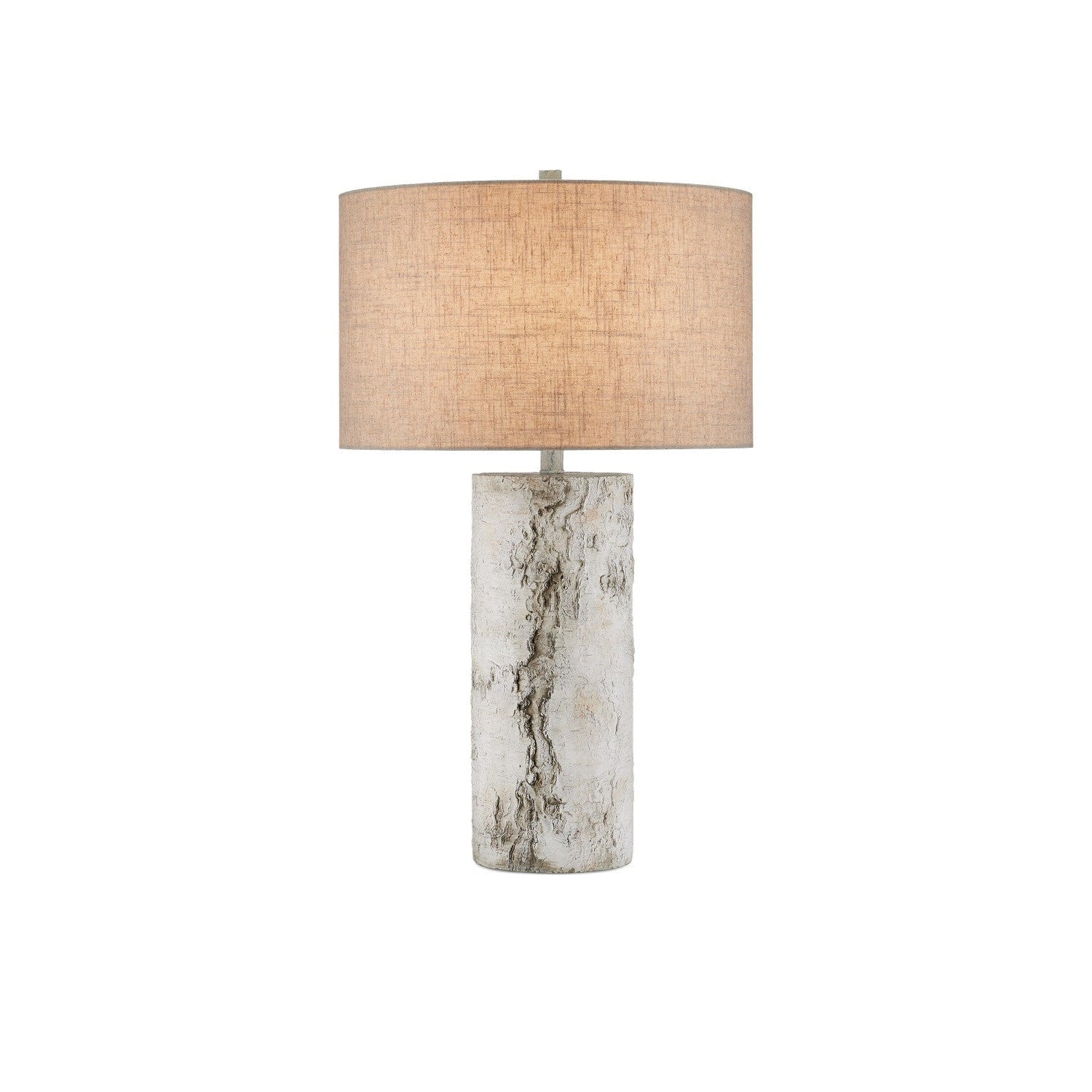 Currey and Company - 6000-0979 - One Light Table Lamp - Faux Birch Collection - Birch White / Gray