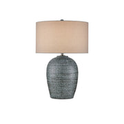 Currey and Company - 6000-0981 - One Light Table Lamp - Agatha Table Lamp - Reactive Black & White