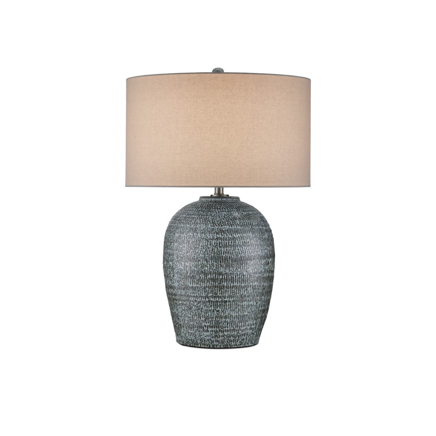 Currey and Company - 6000-0981 - One Light Table Lamp - Agatha Table Lamp - Reactive Black & White