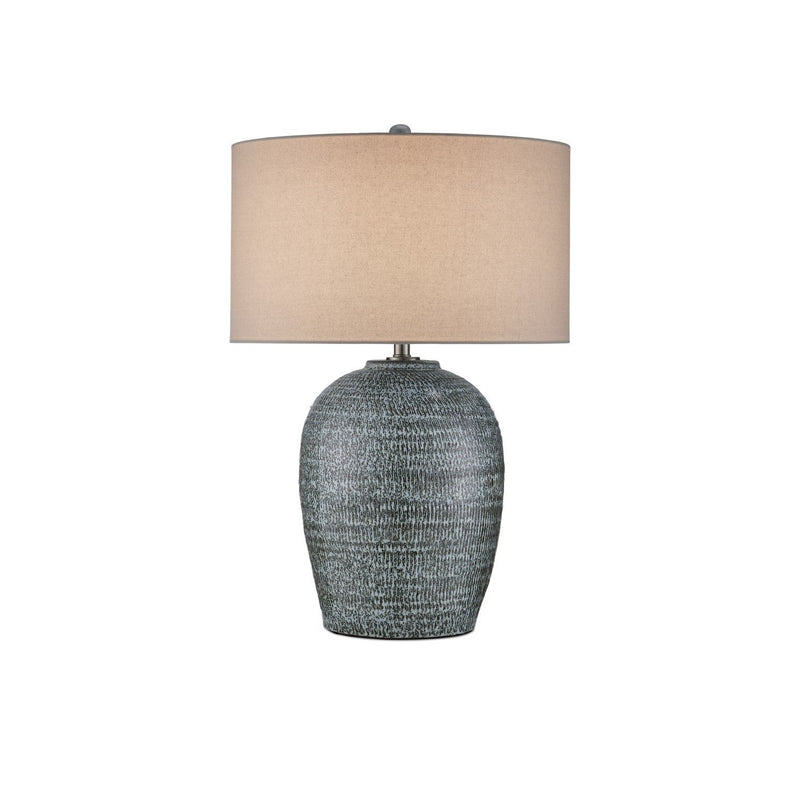 Currey and Company - 6000-0981 - One Light Table Lamp - Agatha Table Lamp - Reactive Black & White