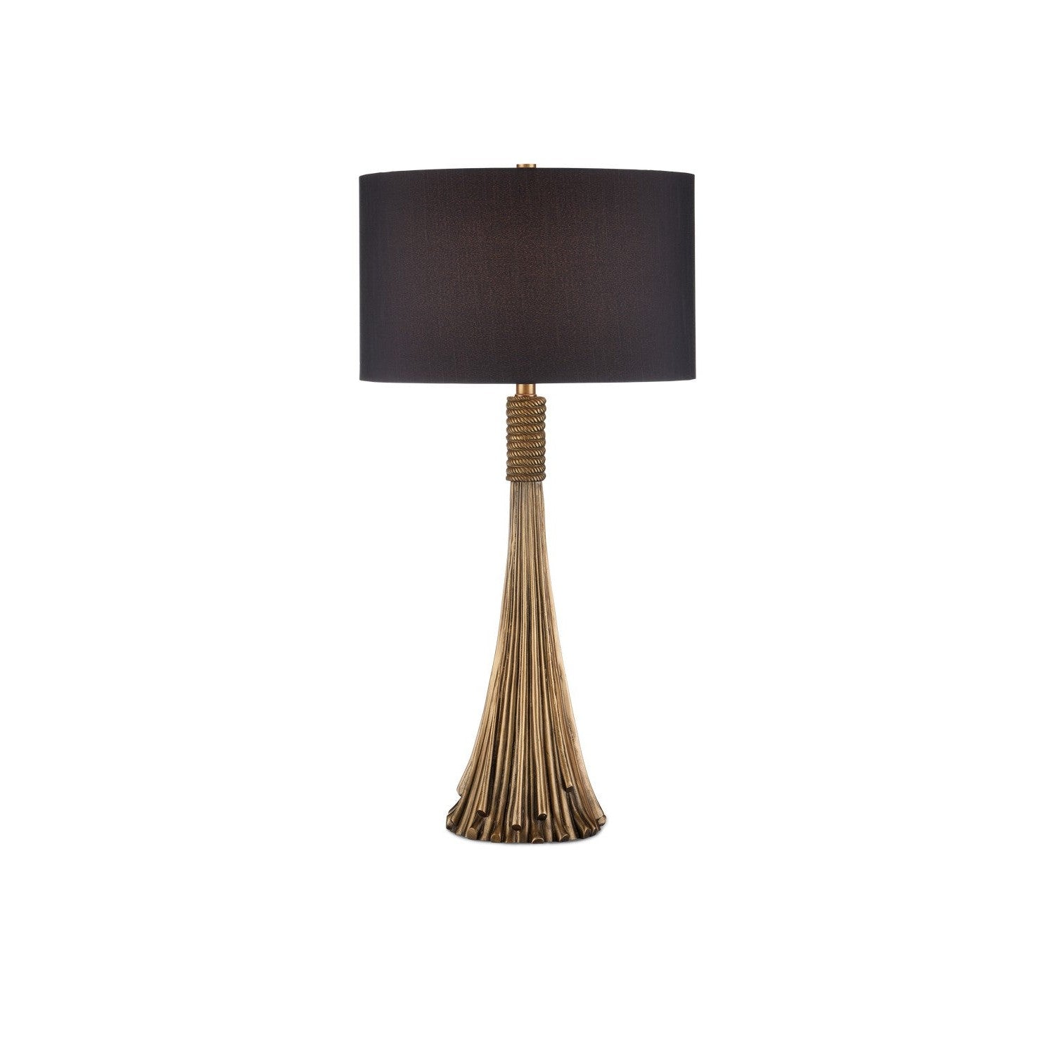 Currey and Company - 6000-0983 - One Light Table Lamp - Baroque Table Lamp - Antique Brass