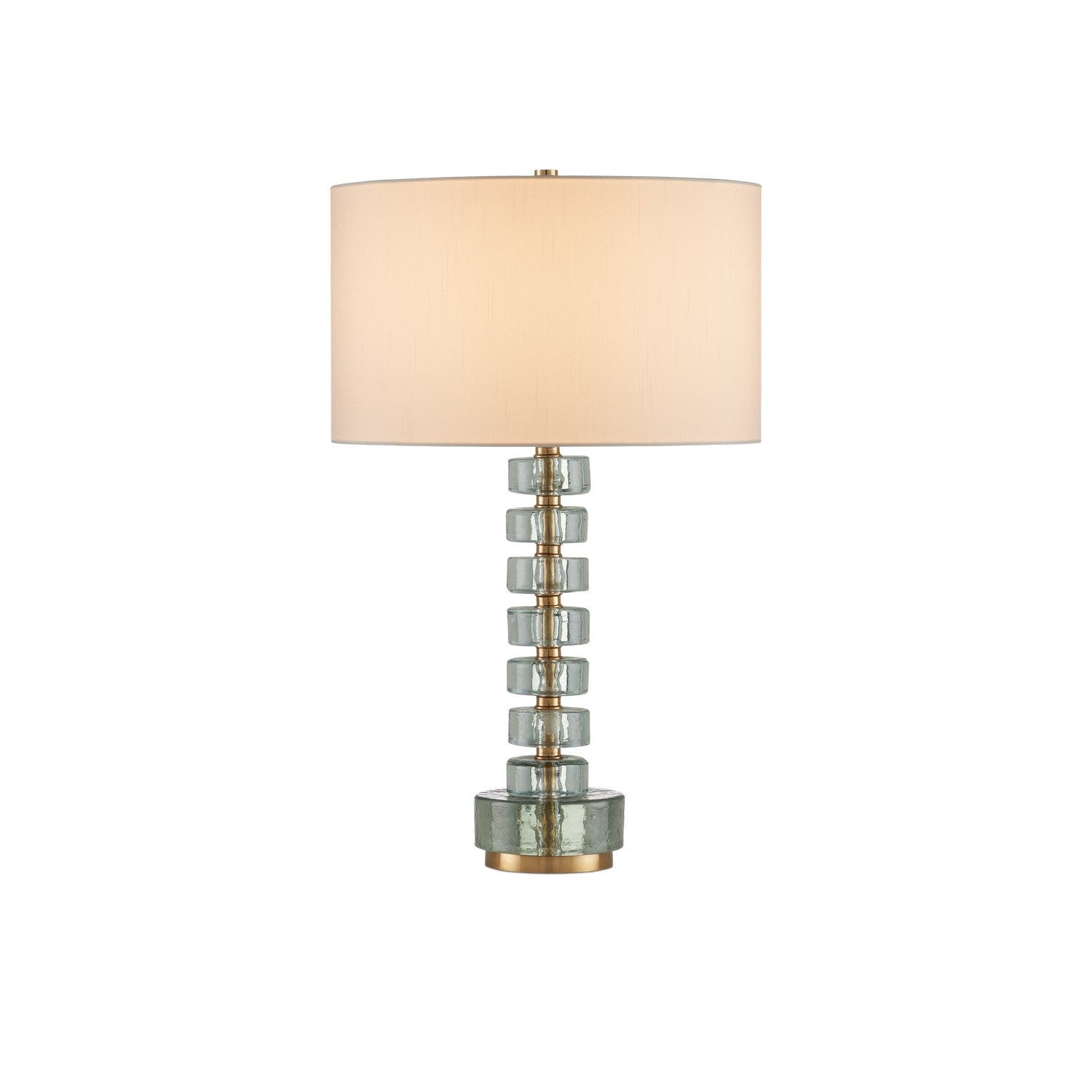 Currey and Company - 6000-0985 - One Light Table Lamp - Mystras Table Lamp - Clear / Antique Brass